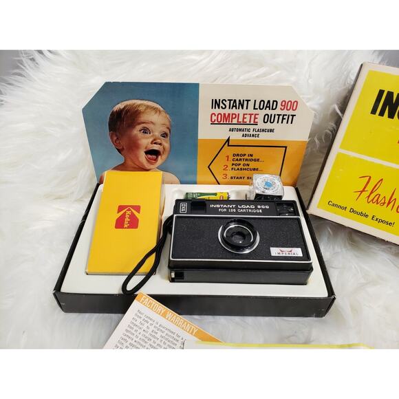 Vintage 1970's IMPERIAL Instant Load 900 for 126 Cartridge Camera Advertising - Picture 2 of 11